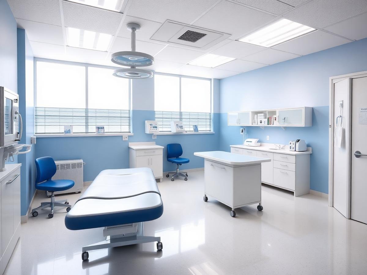 Hospital consultation and examination room